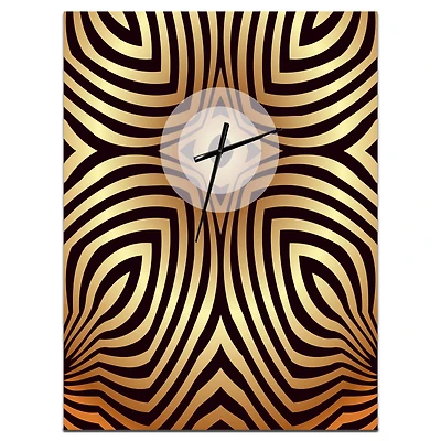 Designart 'Convex Symmetrical Ellipse Modern Rectangular Wall Clock