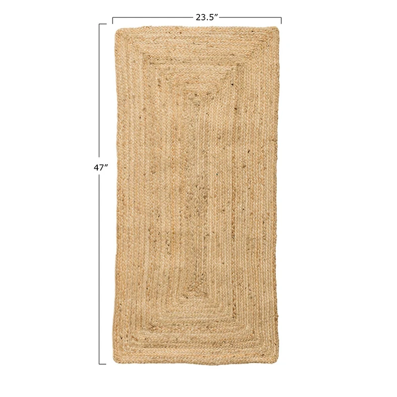Hello Honey® Natural Boho Woven Seagrass Rug, 48" x 24"
