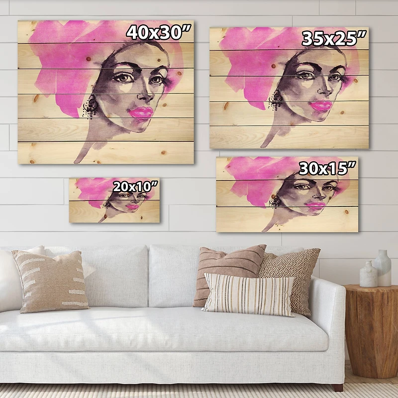 Designart - Afro American Woman Fashion Portrait