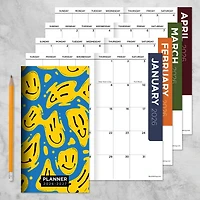 2026-2027 Smiley Small Monthly Pocket Planner