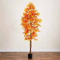 8ft. Autumn Deluxe Maple Artificial Fall Tree