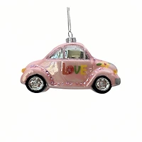 4.5" Pink Love Car Glass Ornament by Ashland®