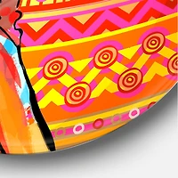 Designart - Portrait of Afro American Woman With Turban I