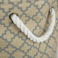 DII® 12" Round Lattice Burlap Bin
