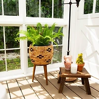 23in. UV Resistant Artificial Boston Fern Plant with Real Touch Leaves (Indoor/Outdoor)