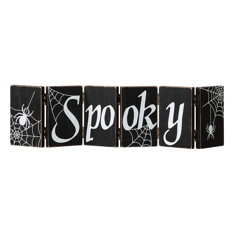 Glitzhome® 20" Halloween Hinged Table Sign