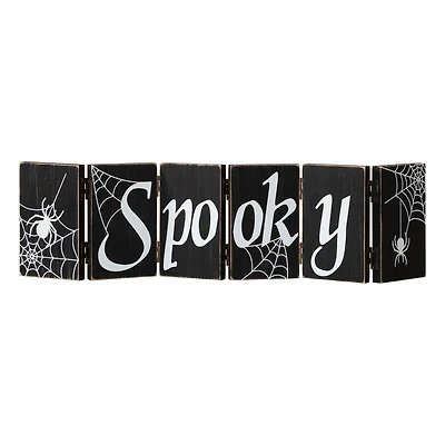 Glitzhome® 20" Halloween Hinged Table Sign