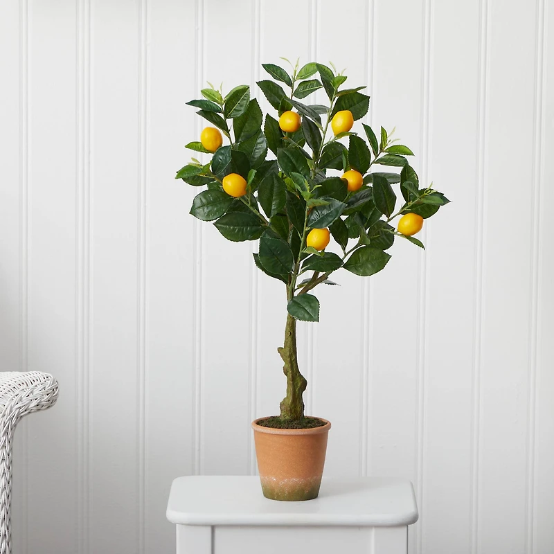 28'' Potted Lemon Artificial Tree
