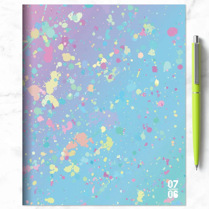 TF Publishing 2024-2025 Medium Paint Splatter Monthly Planner