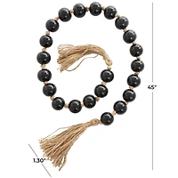 4ft. Glass Handmade Round Beaded Garland with Tassel