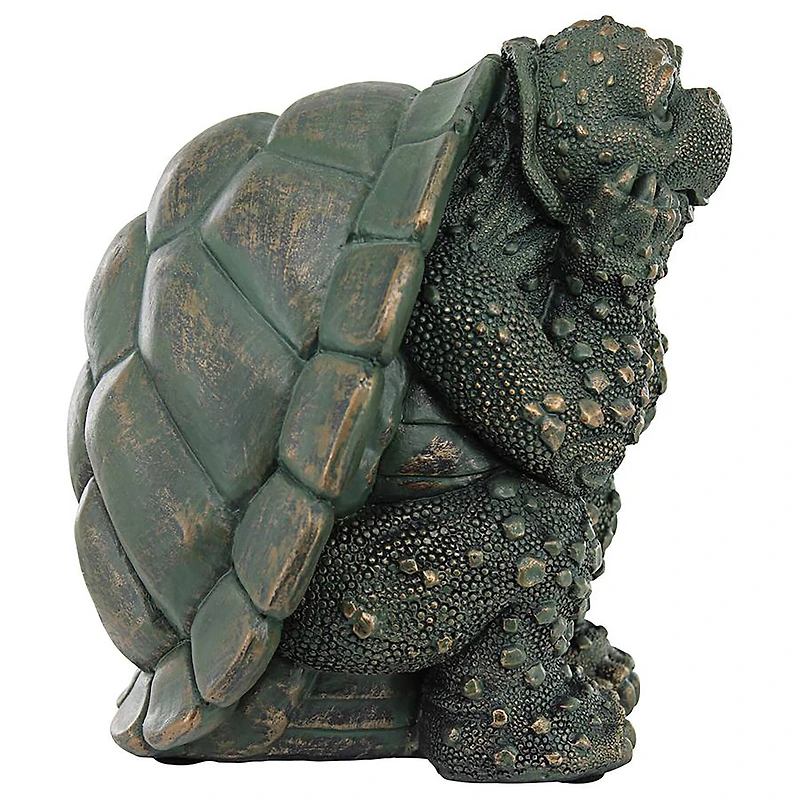 Design Toscano 7.5" The Thinker Turtle Garden Statue