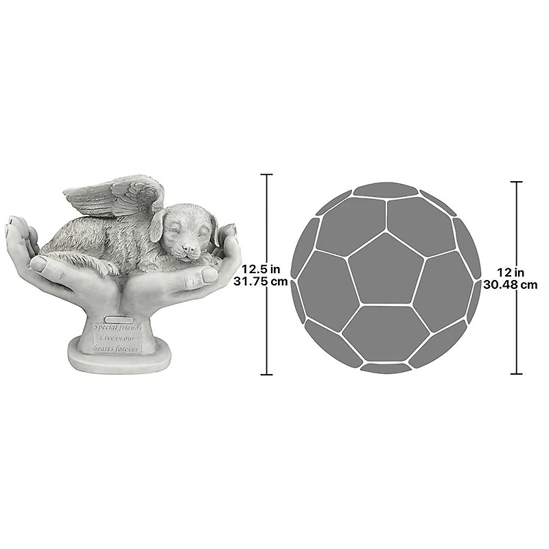 Design Toscano 15.5" In God's Hands Dog Memorial Statue