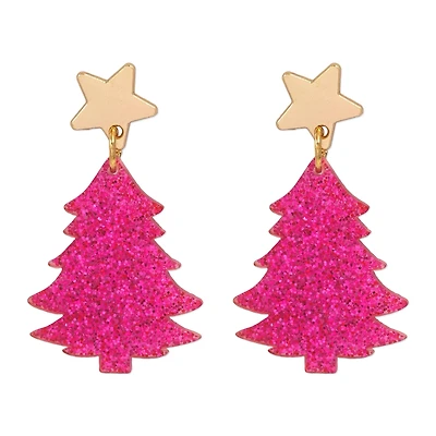 Pink Tree Earrings by Celebrate It™