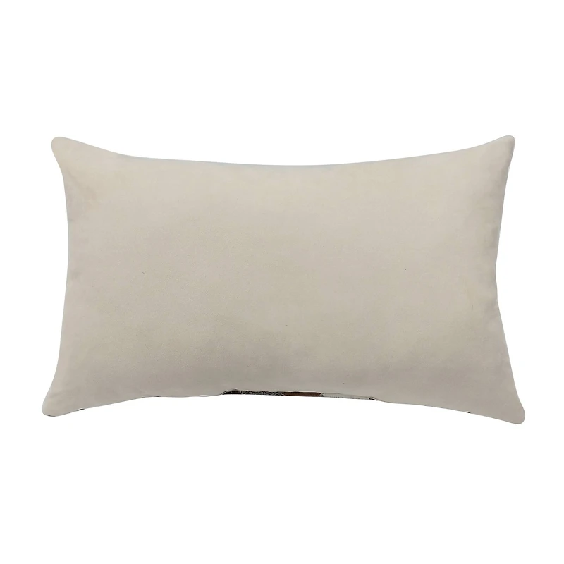 20" x 12" Herringbone Cowhide Lumbar Pillow by Ashland®