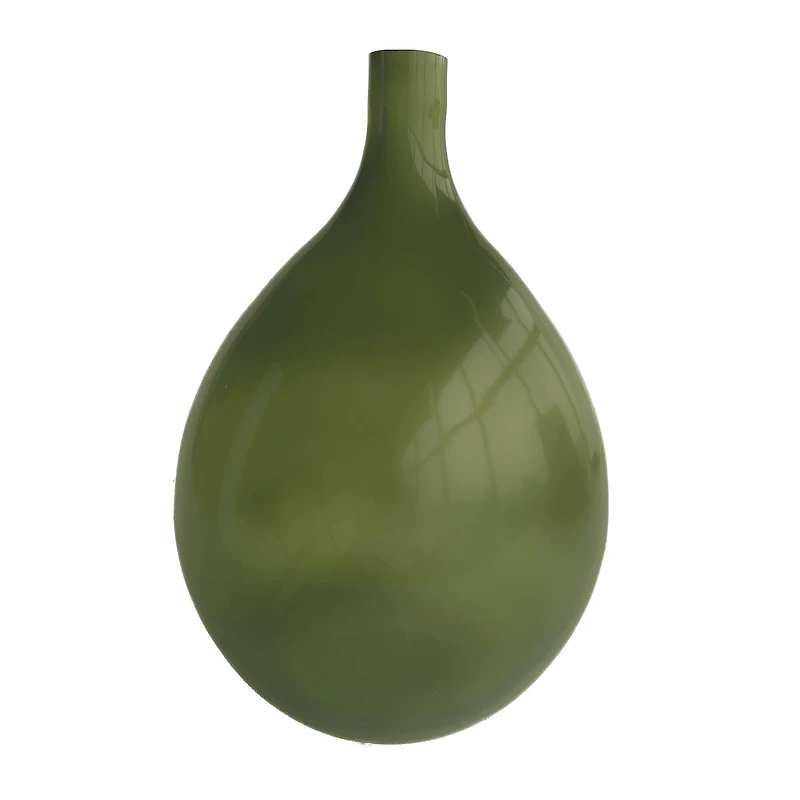 Hello Honey® 12" Green Glass Bud Vase