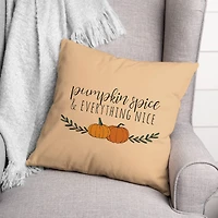 Pumpkin Spice Throw Pillow