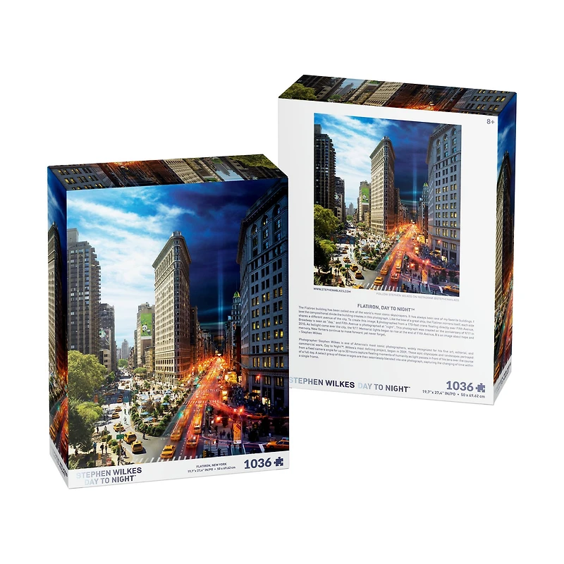 Stephen Wilkes Day to Night Puzzle - Flatiron, New York: 1036 Pcs