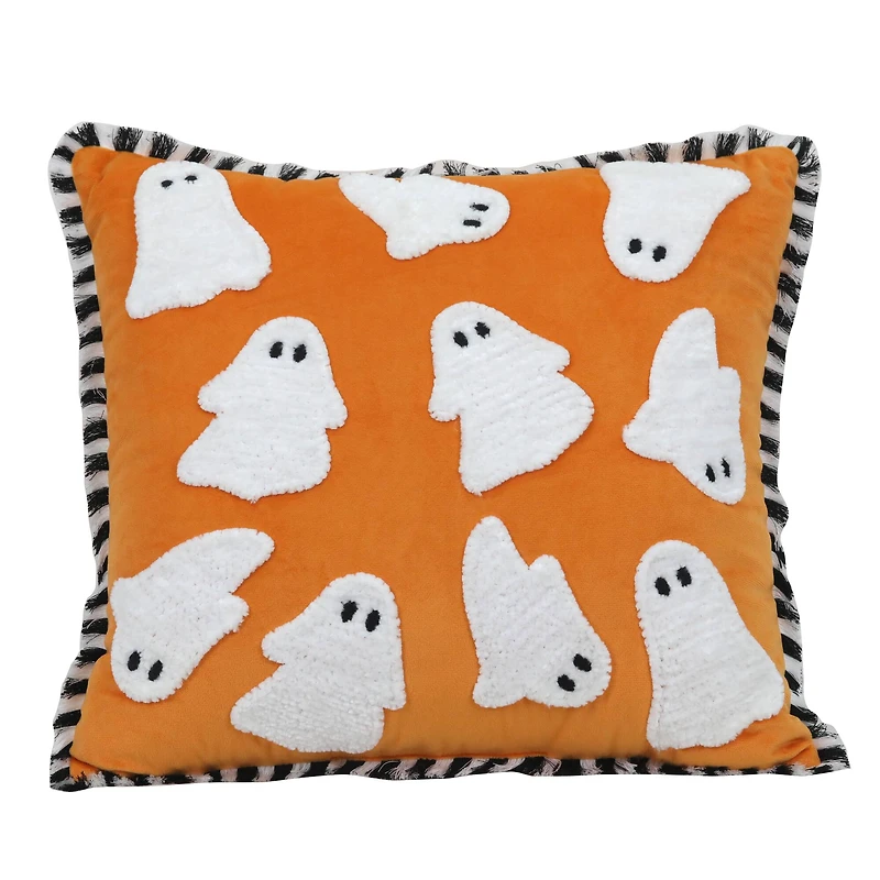 16" Orange Ghost Accent Pillow by Ashland®