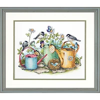 Dimensions® Watering Cans Stamped Cross Stitch Kit