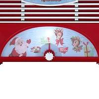 6" Red Retro Jingle Jams Radio