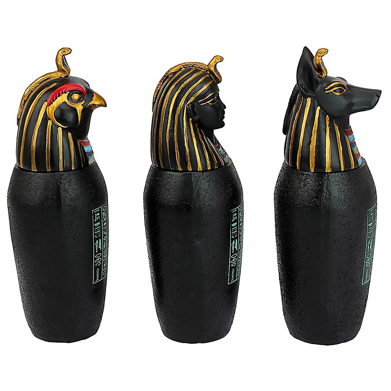Design Toscano The Three Egyptian Canopic Jars of the Pharaoh's Tomb