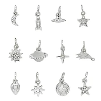 Silver Outer Space Charms by Bead Landing™