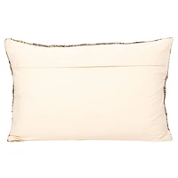 Hello Honey® 24" Woven Mélange Wool Blend Bouclé Lumbar Pillow