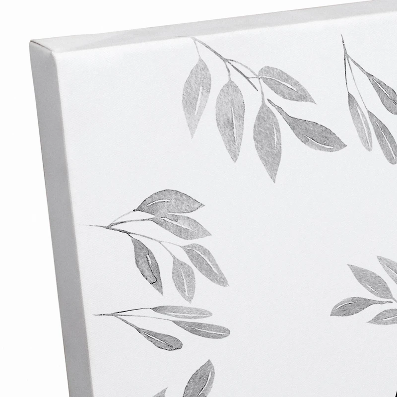 Thankful Life Fall Leaves Canvas Wall Art