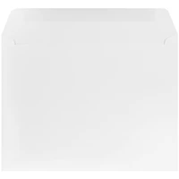 JAM Paper 10" x 13" Bright White Wove Strathmore Booklet Envelopes, 25ct.