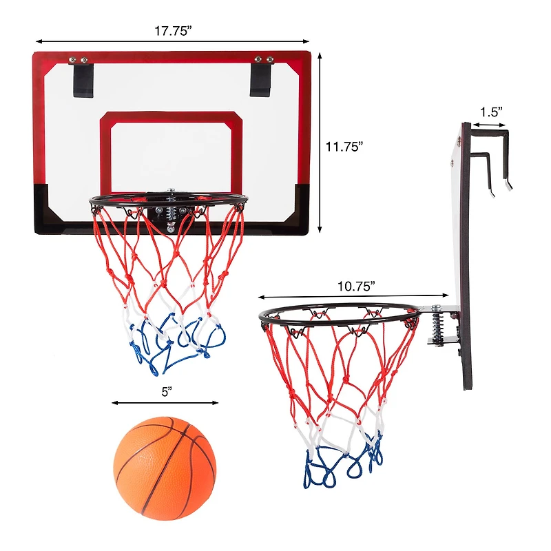 Toy Time Mini Over The Door Basketball Hoop
