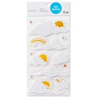 12 Pack: Cloud & Rainbow Dimensional Stickers by Recollections™