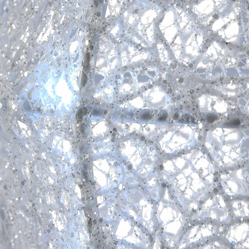 30" Pre-Lit Fabric Snowman