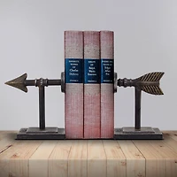 Metal Arrow Bookend Set