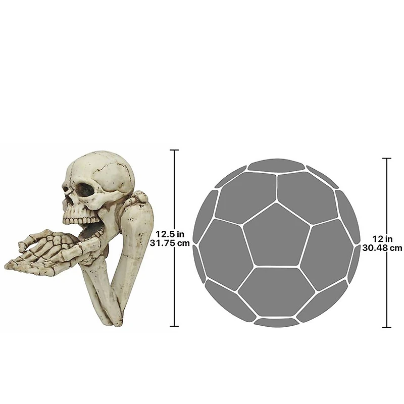 Design Toscano 12.5" Begger for Souls Skeleton Wall Sculpture