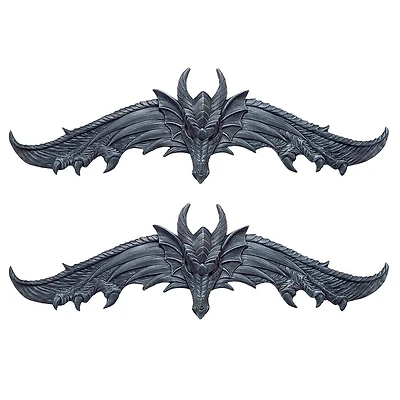 Design Toscano The Hardwick Dragon Wall Pediment Set
