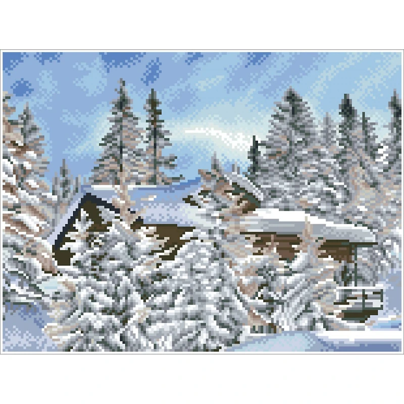 Diamond Dotz® Intermediate Alpine Retreat Diamond Painting Kit