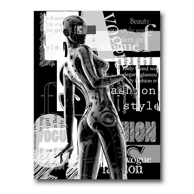 Designart - Monochrome Cyborg Body I