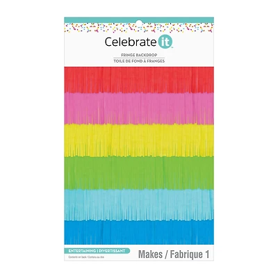 72" Bright Fringe Backdrop by Celebrate It™
