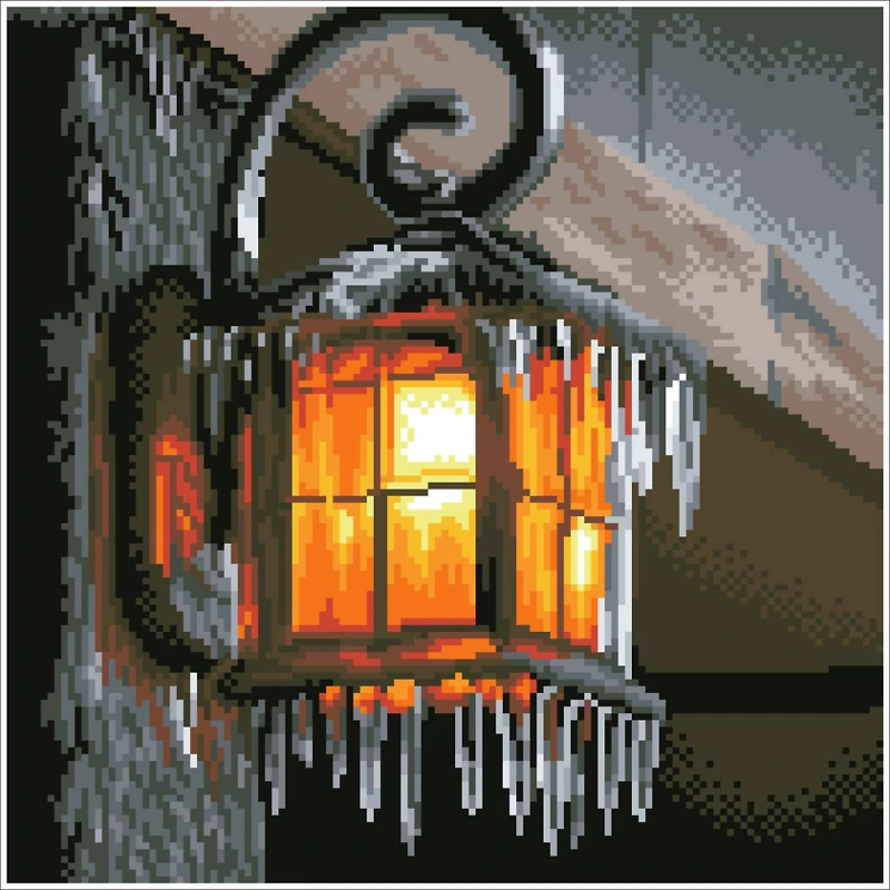 Diamond Dotz® Intermediate Frosty Light Pre-Framed Diamond Painting Kit