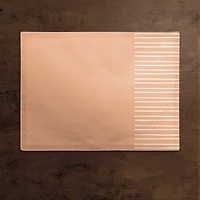 Peach Stripe 18" x 14" Cotton Twill Placemat