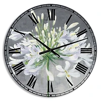 Designart 'Flower Cleome Splash I Traditional Wall Clock