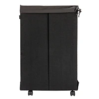 Household Essentials Narrow Collapsible Laundry Hamper with Liner & Lid
