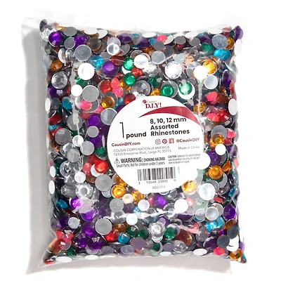 Cousin 1lb. Multicolor Rhinestone Bag