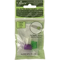Clover Large Coil Knitting Needle Holders, 3ct.