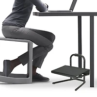 Mind Reader Black Ergonomic Foot Rest