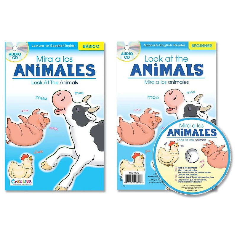 Spanish-English Readers with audio CD bundle set