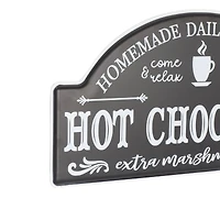 30" Black Hot Chocolate Farmhouse Wall Sign