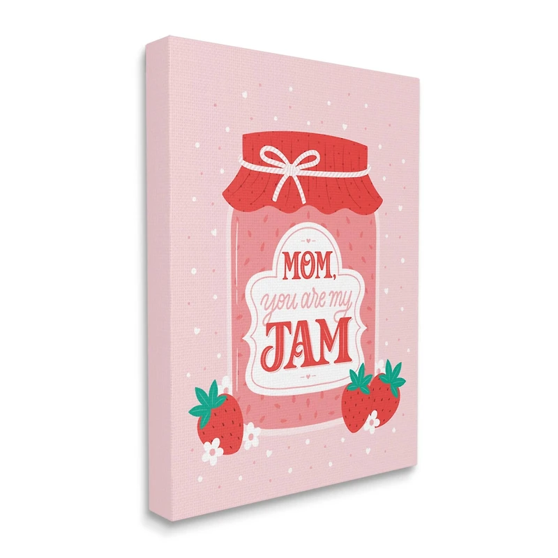 Stupell Industries Mom You Are My Jam Phrase Canvas Wall Art
