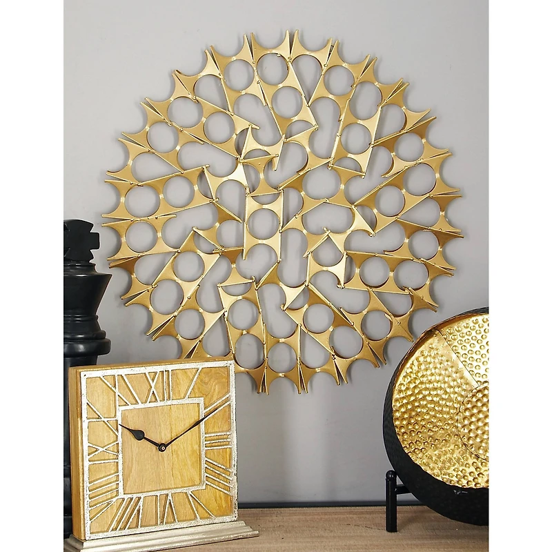 Gold Sphere Modern Tin Wall Accent Set