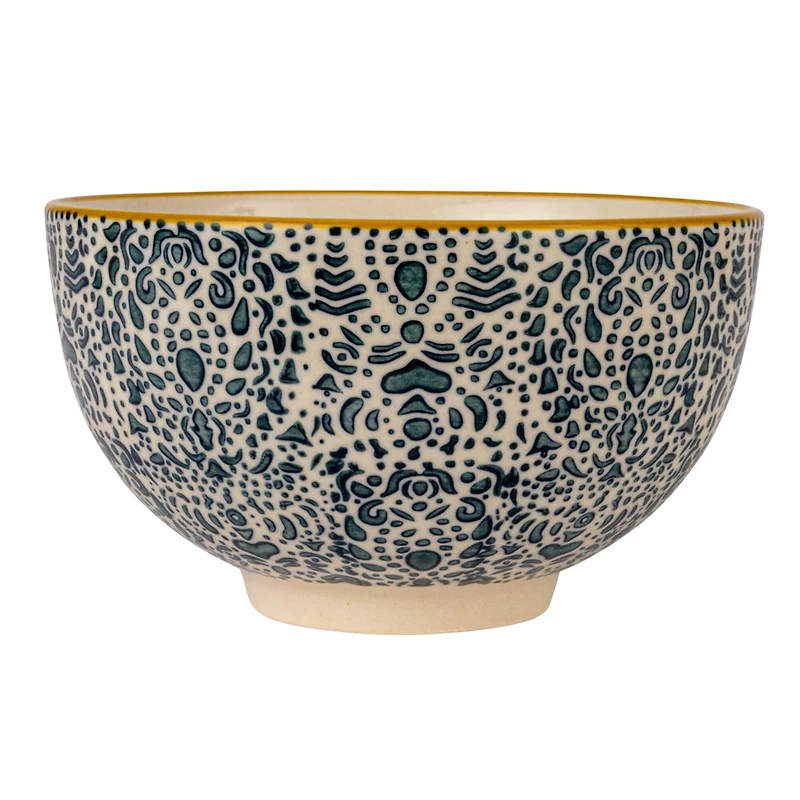 Hello Honey® 4.5" Floral Mosaic Stoneware Bowl Set
